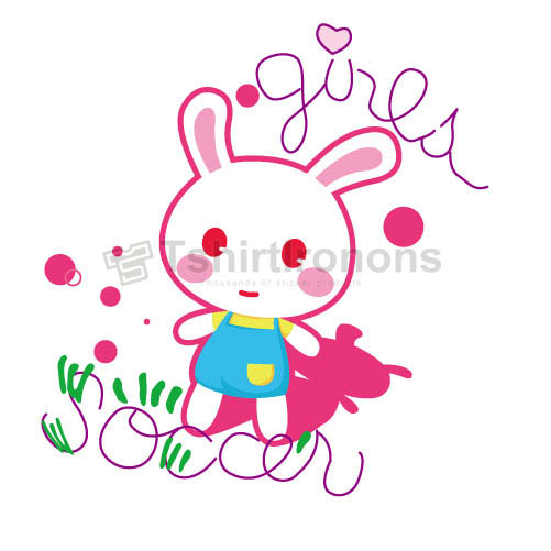 Rabbit T-shirts Iron On Transfers N6884